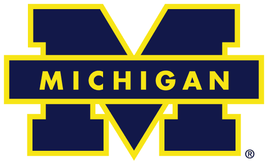 Michigan Wolverines 1988-1996 Primary Logo diy DTF decal sticker